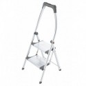 LivingStep Plus,Sgabello in alluminio, 2 gradini,portata 150 kg