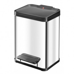 Oko duo 22 0622-019, Pattumiera a pedale,2x11 litri,acciaio inox