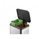 Oko duo 22 0622-019, Pattumiera a pedale,2x11 litri,acciaio inox