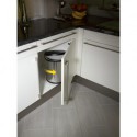 Compact-Box 15  3555-101, Pattumiera incassabile,15 litri,acciaio inox