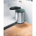 Compact-Box 15  3555-101, Pattumiera incassabile,15 litri,acciaio inox