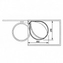 Compact-Box 15  3555-101, Pattumiera incassabile,15 litri,acciaio inox