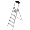 Hailo L60 8160-501,Scala domestica in alluminio, 5 gradini,portata 150 kg