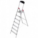 Hailo L60 8160-701,Scala domestica in alluminio, 7 gradini,portata 150 kg