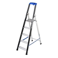 GierrePro professional aluminium stepladder, 5 steps, 150 kgs max load