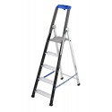 GierrePro professional aluminium stepladder, 5 steps, 150 kgs max load