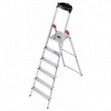 Hailo L60 8160-601,Scala domestica in alluminio, 6 gradini,portata 150 kg