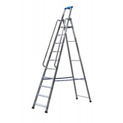 GierrePro professional aluminium stepladder, 10 steps, 150 kgs max load