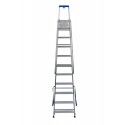 GierrePro professional aluminium stepladder, 10 steps, 150 kgs max load