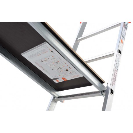 Trabattello Gierre Clip Rapido 100, FA100,in alluminio,portata 150 kg