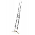 Scala trasformabile triple Hailo HobbyLot AL405HHL con regolazione a pedale, montanti paralleli, in alluminio