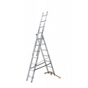 Scala trasformabile triple Hailo HobbyLot AL405HHL con regolazione a pedale, montanti paralleli, in alluminio