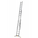 Gierre Modula 3 section extending aluminium ladder, parallel uprights