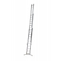 Hailo Hobbylot 3 section extending aluminium ladder, parallel uprights