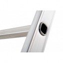 Hailo Hobbylot 2 section extending aluminium ladder, parallel uprights