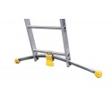 Hailo Hobbylot 2 section extending aluminium ladder, parallel uprights