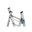 Hailo Hobbylot 2 section extending aluminium ladder, parallel uprights