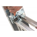 Hailo Hobbylot 2 section extending aluminium ladder, parallel uprights