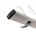Hailo Hobbylot 2 section extending aluminium ladder, parallel uprights