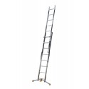 Hailo Hobbylot 2 section extending aluminium ladder, parallel uprights