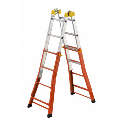 Gierre Peppina AM100 mixed steel-alu telescopic ladder