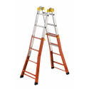 Gierre Peppina AM100 mixed steel-alu telescopic ladder