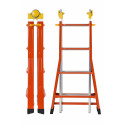 Gierre Peppina AM100 mixed steel-alu telescopic ladder