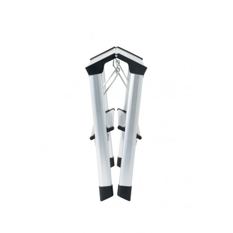 Sgabello Gierre Stylo in alluminio, 2 gradini + 1 piano,portata 150 kg