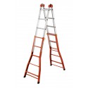 Gierre Peppina AM030 mixed steel-alu telescopic ladder