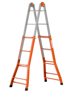 Gierre PEPPINA FE125 steel multifunction telescopic ladder 2