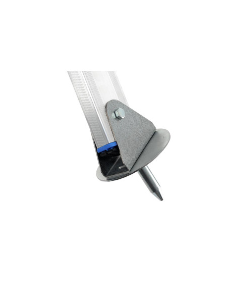 Gierre Matura flared aluminium ladder, 8 rungs, 150 kgs max load