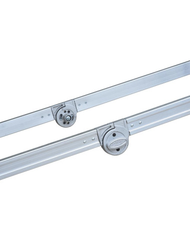 GierrePro warehouse ladder with platform, made of aluminium,