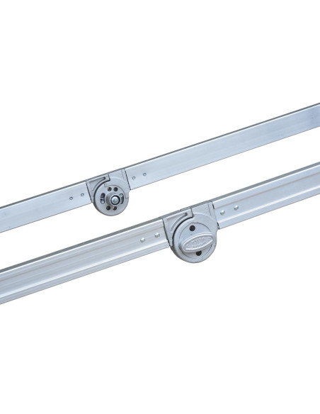 GierrePro warehouse ladder with platform, made of aluminium,