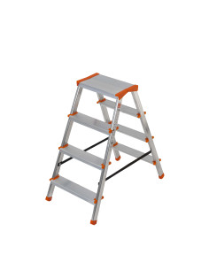 Sgabello Gierre Stylo in alluminio, 2 gradini + 1 piano,portata 150 kg 2