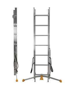 G LEVEL 2-Section Combination Ladder with pedal adjustment 2