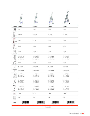 Gierre Modula 3 section extending ladder