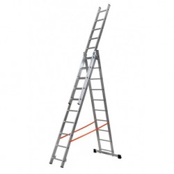 Scala trasformabile tripla Modula Gierre montanti paralleli in alluminio