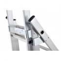 Gierre Modula 3 section extending aluminium ladder, parallel uprights